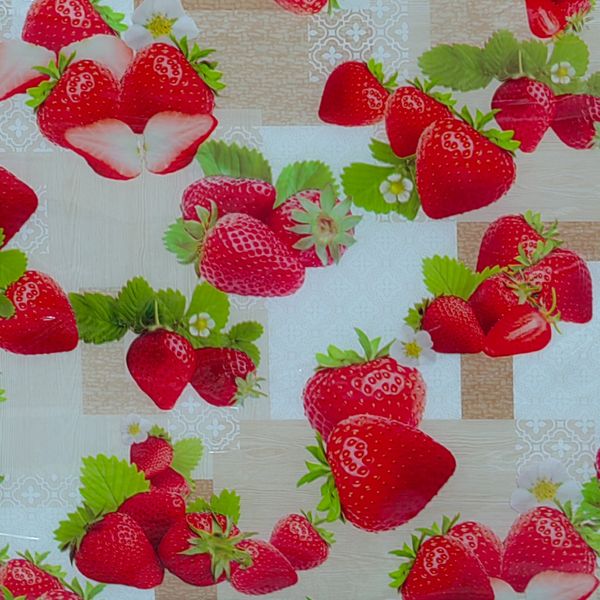 CUBREMESA PLAIN PVC MAR DE FRESAS