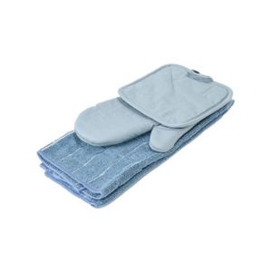SET COCINA GUANTE SECADOR BASE CELESTE