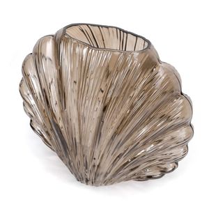 FLORERO VIDRIO CARACOLA 5X20X17CM TOPO (REG40-08B)