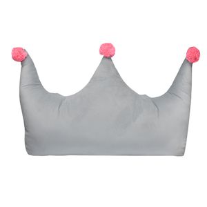 CABECERA CAMA INFANTIL CORONA 1 1/2 PLZ GRIS CLARO