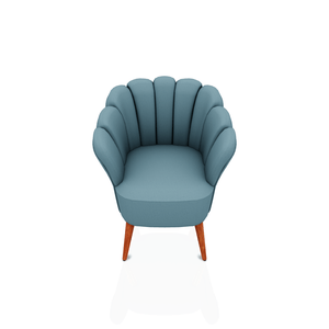 BUTACA JASMINE TELA VELVET STAR TURQUESA OSCURO