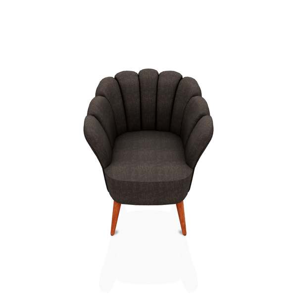 BUTACA JASMINE TELA VITTORIA MARRON OSCURO