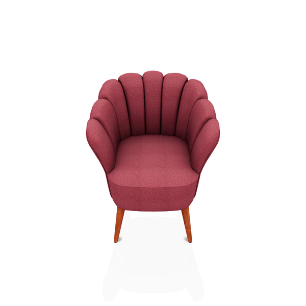 BUTACA JASMINE TELA VITTORIA ROJO OSCURO