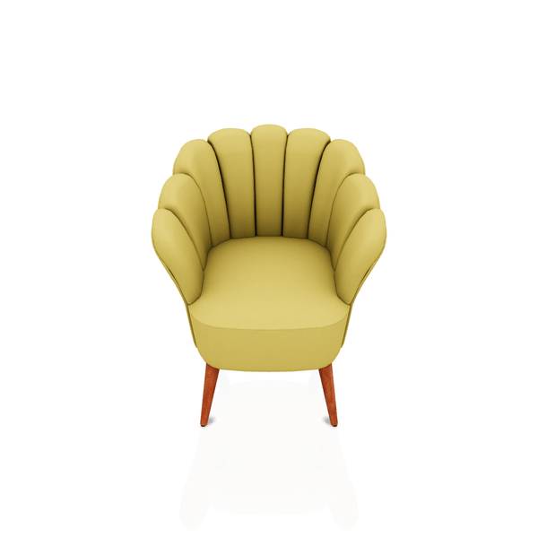 BUTACA JASMINE TELA VELVET ESSENZA AMARILLO