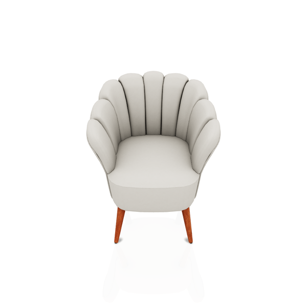 BUTACA JASMINE TELA VELVET ESSENZA BEIGE CLARO
