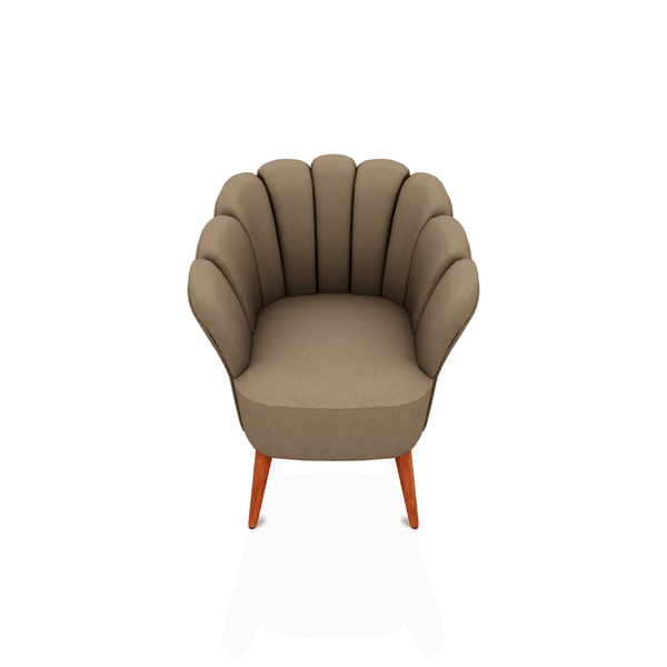 BUTACA JASMINE TELA VELVET ESSENZA MARRON CLARO