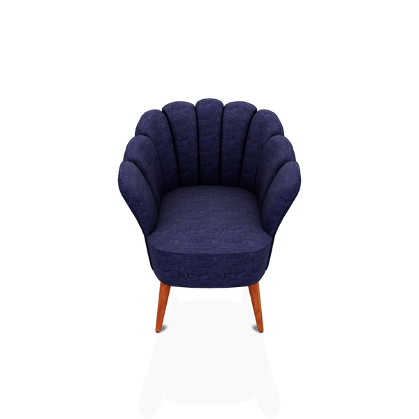 BUTACA JASMINE TELA DAHLIA AZUL MARINO