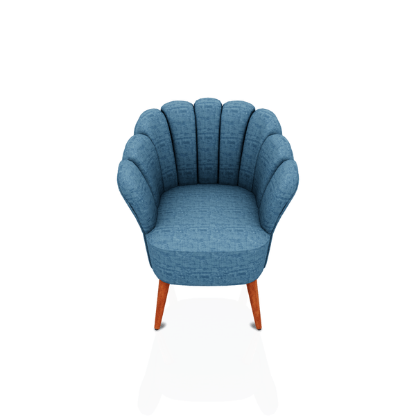 BUTACA JASMINE TELA DAHLIA TURQUESA