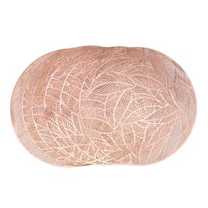 JGO INDIVIDUALES 6 PZS HOJAS 38X38CM ROSADO GOLD (HME9-032RG)