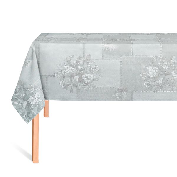 HULE GOLDEN CUADROS BOUQUET PLATA