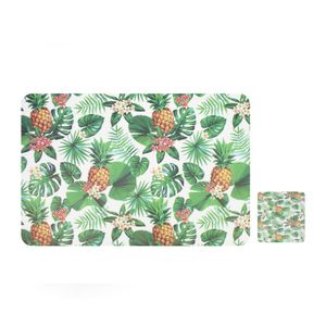 JGO INDIVIDUALES C/POSAVASOS 6 PZS RECT DIS 28X43CM JUNGLA