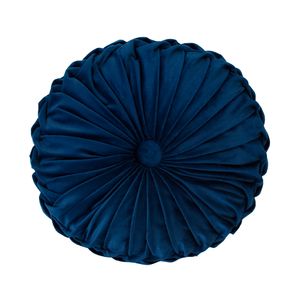 COJIN REDONDO PLISADO 35CM AZUL