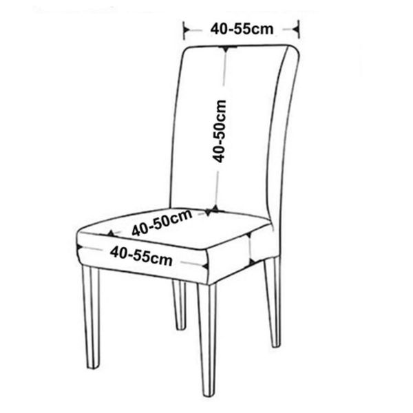 FORRO DE SILLA TERCIOPELO 2 PZS ESTANDAR 40-50CM PLOMO