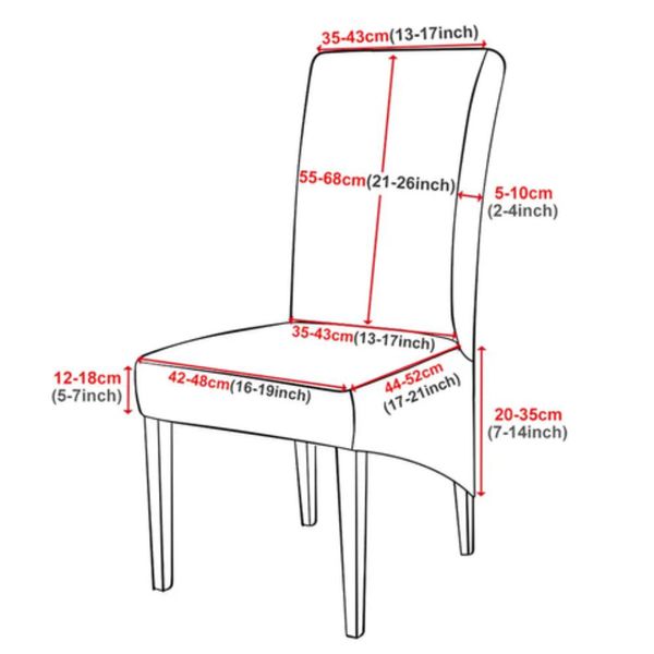 FORRO DE SILLA TERCIOPELO 2 PZS ARABE 85-110CM PLOMO