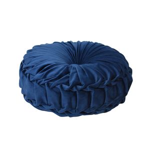 COJIN REDONDO PLISADO 35CM AZUL