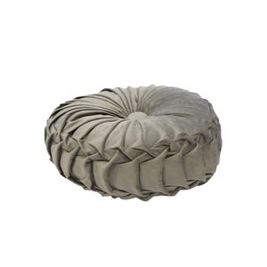 COJIN REDONDO PLISADO 35CM PLOMO