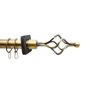 TUBO DE CORTINA SALA EXPANDIBLE 160-300CM DORADO