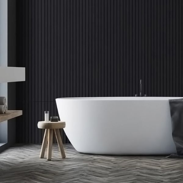 WALL PANEL RAVELLO 290X12.2X1.2 CM NEGRO