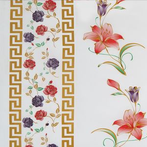 CUBREMESA PLAIN PVC AZUCENA ROJO