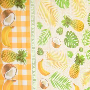 CUBREMESA PVC TROPICAL AMARILLO 35