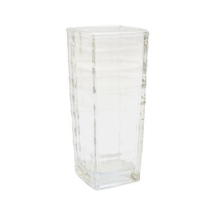 FLORERO VIDRIO II 6.5X6.5X15.5CM TRANSPARENTE (RM1771)