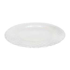 PLATO DE SITIO VIDRIO III 32CM TORNASOLADO (WF-030)