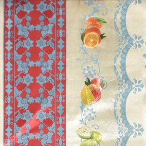 HULE METAL FRUTERIA BLANCO CENEFAS ROJAS/CELESTE