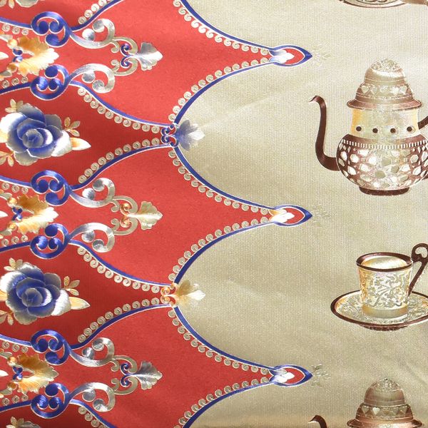 HULE METAL TAZAS CREMA/ROJO/AZUL