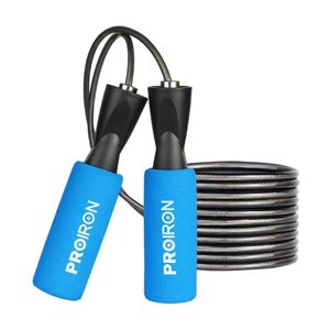 PROIRON CUERDA PARA SALTAR MANGO FOAM AZUL