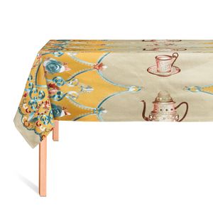 HULE METAL TAZAS CREMA/AMARILLO
