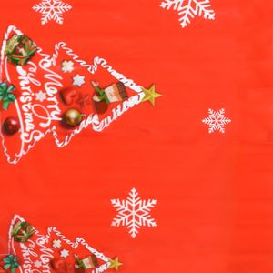 CUBREMESA PLAIN PVC NAVIDAD CENTRO TRADICIONAL ROJO