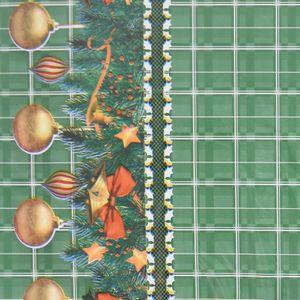CUBREMESA PVC PASCUAS VERDE 54