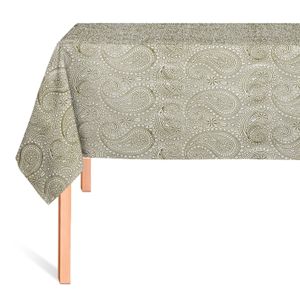 CUBREMESA ENCAJE PVC LIA DORADO