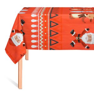 CUBREMESA PLAIN PVC NAVIDAD AMISTAD ROJO