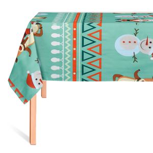 CUBREMESA PLAIN PVC NAVIDAD AMISTAD VERDE