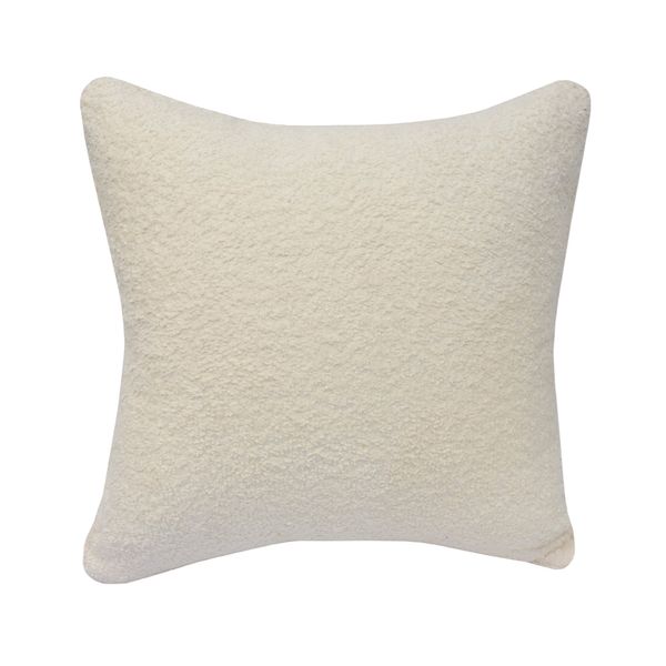FUNDA COJIN BOUCLE GENOVA 45 X 45 CM BLANCO (PT)