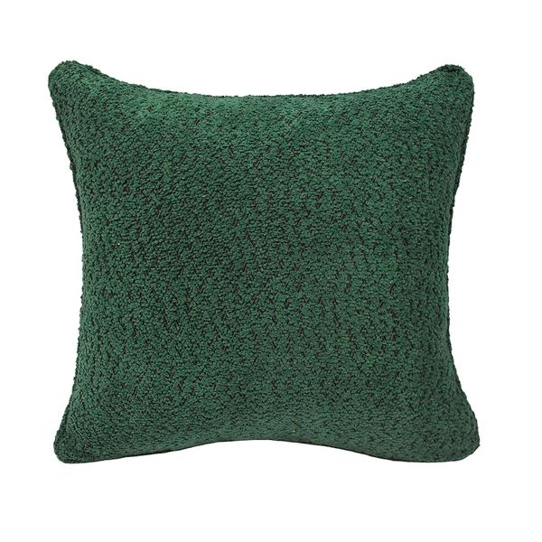 FUNDA COJIN BOUCLE GENOVA 45 X 45 CM VERDE BOTELLA (PT)