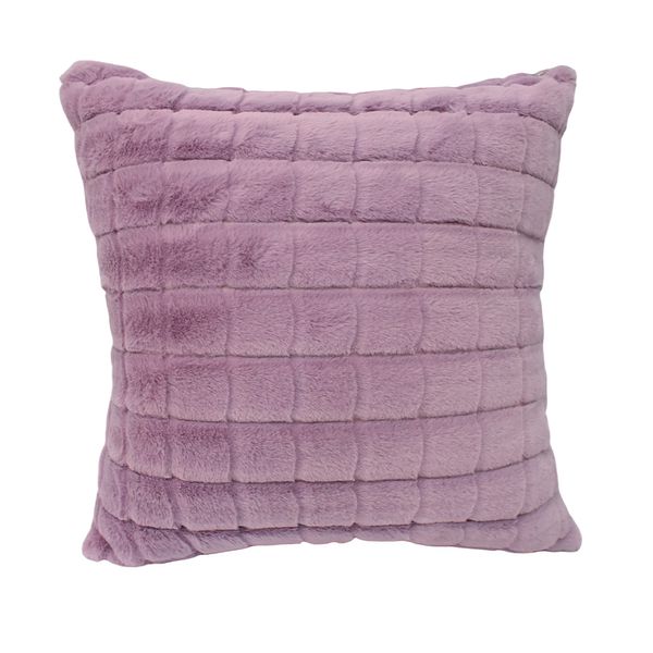 FUNDA COJIN PELUCHE BRUSELAS 45 X 45 CM LILA (PT)