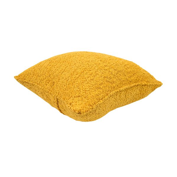 FUNDA COJIN BOUCLE GENOVA 45 X 45 CM MOSTAZA (PT)