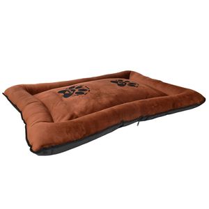 COLCHONETA MASCOTA TERCIOPELO II XL 82X111CM MARRON