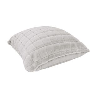 FUNDA COJIN PELUCHE BRUSELAS 45 X 45 CM PLATA (PT)