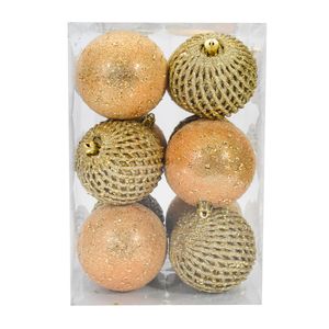 Navidad Pack Bolas 12 Pzs 8Cm Dorado (Syba124-6)