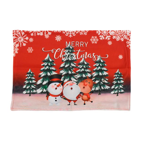 NAVIDAD INDIVIDUALES 6PZ MC AMIGOS 30X44CM ROJO/VERDE (E16-12)