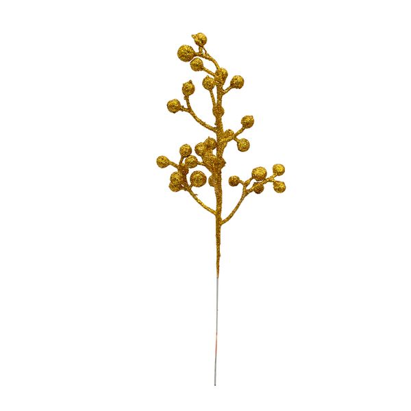 NAVIDAD PLANTA P/ARBOL ESPIGA 24CM ORO