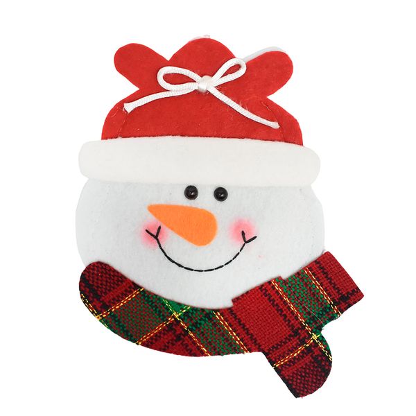 Navidad Porta Cubiertos Faz Muñeco N 16X13Cm Rojo/Blanco (H5-7)