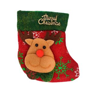 Navidad Porta Cubiertos Bota Reno 13X9Cm Rojo/Verde (H3-10)