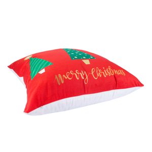 Navidad Funda Cojin Mc Arboles 45X45Cm Rojo (Yc-066)
