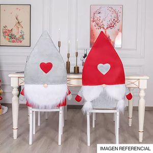 Navidad Funda Silla Heart Duende 82X48Cm Girs/Rojo (G10-2)