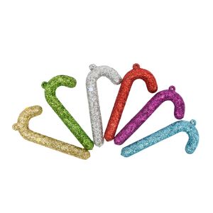 Navidad Adornos P/Arbol 6Pzs Baston Brillo 9X4Cm Surtido (H8-11)