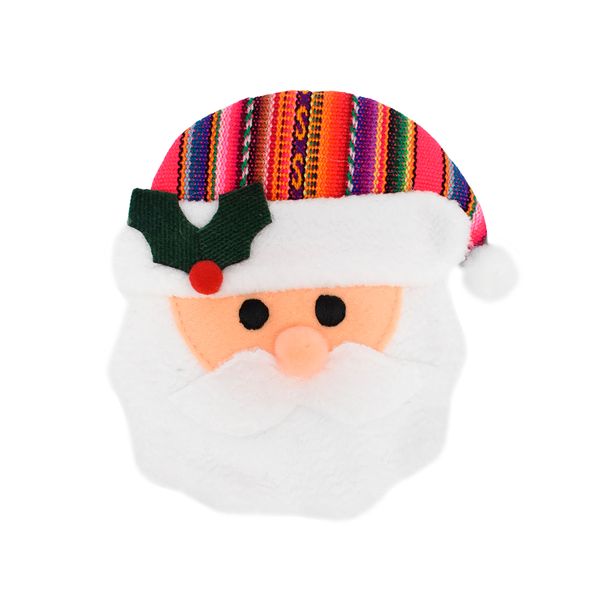 Navidad Peruana Porta Cubiertos 15X14 Cm Santa